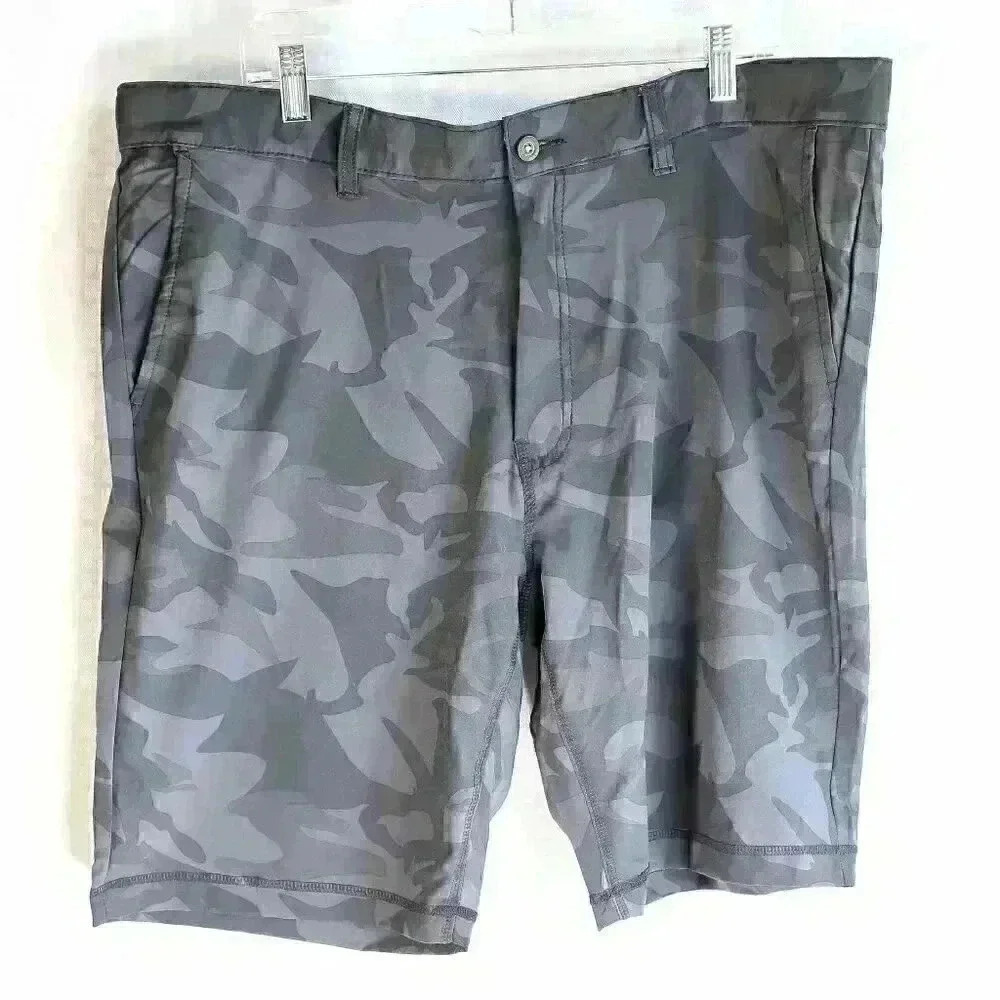 Hawke & Co. Pro Series Size 38 Dynamic Sport Fiber Black/grey camo pattern short